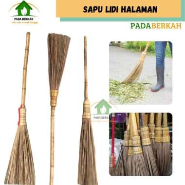 Sapu Lidi Gagang Taman Halaman Sapu Lidi Besar Gagang Panjang Kuat Gagang Aren