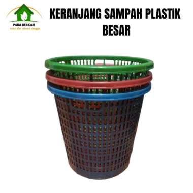 Tempat Sampah Plastik Jumbo Keranjang Sampah Plastik Murah Merah