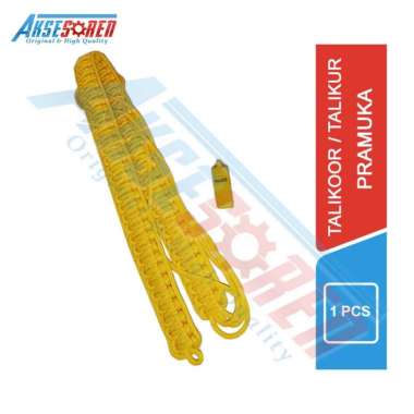 Talikoor Pramuka [1 Set Tali dan Pluit] / Talikor Penggalang Penegak Siaga / Talikur Merah Kuning Hi