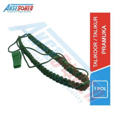 Talikoor Pramuka [1 Set Tali dan Pluit] / Talikor Penggalang Penegak Siaga / Talikur Merah Kuning Hi