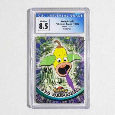 Weepinbell TOPPS Series 1-70 CGC 8.5 - Graded Pokemon Card TCG Kartu Original Card