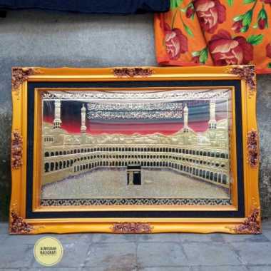 Homedecor Masjidil Haram Kabah Kuningan Timbul Artistik Mewah - Logam Alumunium Logam Alumunium