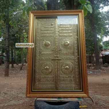 Hiasan Dinding Pintu Ka'bah Kuningan Asli Jeglok 145x95cm. Minimalis