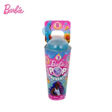Barbie Pop Reveal Blue Fruit Punch Doll - Mainan Boneka Anak Perempuan