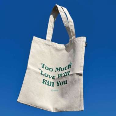 Totebag Canvas Typografi Read Original Goody Bag - Too Much Love Too Much Love