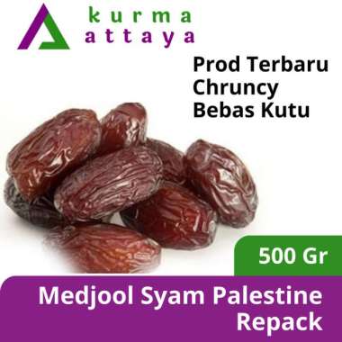 1 KG KURMA JUMBO MEDJOOL PALESTINE KURMA LEGIT - Syam Repack 500 Syam Repack 500
