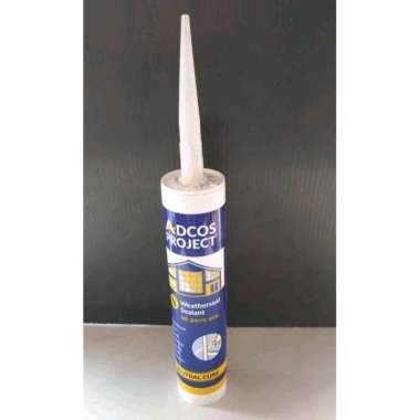 Lem kaca lem sealant netral adcos warna clear
