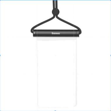 BASEUS KANTONG PELINDUNG HP WATERPROOF CASE SARUNG HP ANTI AIR Cylinder Black