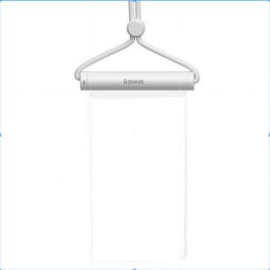 BASEUS KANTONG PELINDUNG HP WATERPROOF CASE SARUNG HP ANTI AIR Cylinder White