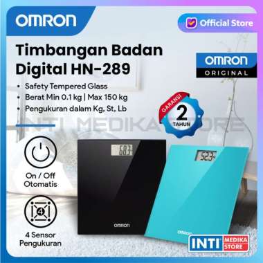 OMRON - Timbangan Badan Digital HN289 | Timbangan Digital Omron Hitam