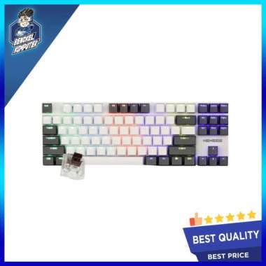 KEYBOARD MECHANICAL TKL NYK NEMESIS MKN-01 EZALOR WHITE GRAY BS