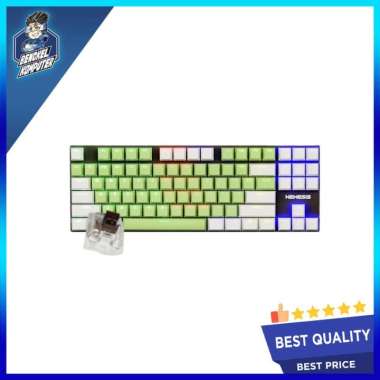KEYBOARD MECHANICAL TKL NYK NEMESIS MKN-01 EZALOR GREEN WHITE BS