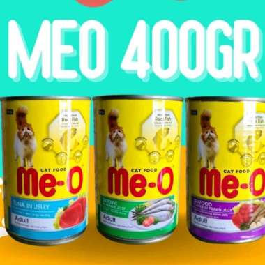Makanan kucing basah meo 400gr cat food me o seafood