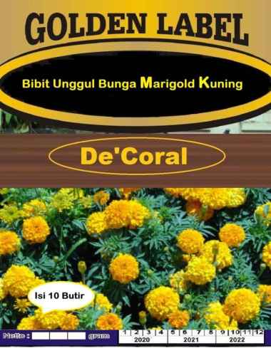 Bibit Bunga Marigold Kuning | Benih Bunga Marigold Kuning