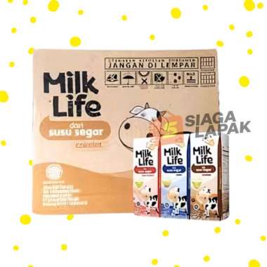 Milk Life 1 DUS Isi 40 Susu UHT Mini 125ml All Varian Vanila
