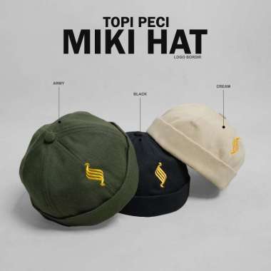 KATSAE PECI MIKI HAT DEWASA LOGO BORDIR KATSAE ORIGINAL ARMY