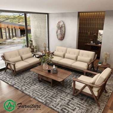 Sofa Kayu Minimalis Modern Unik Madani Kayu Jati