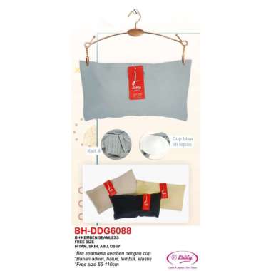 LIDILY - Bra Kemben Seamless | BH Wanita dengan Kait Belakang | BH Kemben jumbo Crop Bralette Big Si