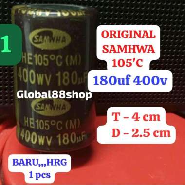 ELCO ECO ELKO 180uf/400v 180uf 400v SAMHWA 105'C ORI