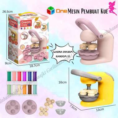Mainan Anak Dream Kitchen Clay DIY Mainan Lilin Ada cetakan Mesin Kue