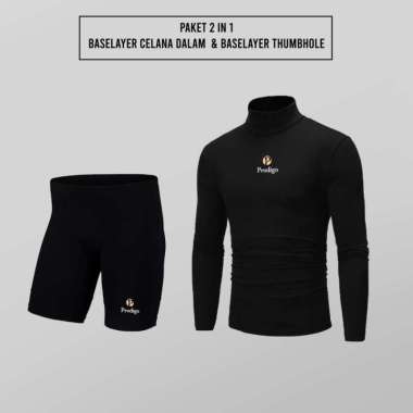 Prodigo * Short Pants Sipora I Celana Legging Baselayer Pria I Manset Celana Olahraga Unisex I Leggi