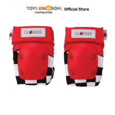 Globber Pelindung Lutut Dan Siku Anak Motif Balap - Merah