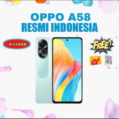 OPPO A58 8/128GB ( RAM 8GB DAN INTERNAL 128GB) - GARANSI RESMI INDONESIA GREEN