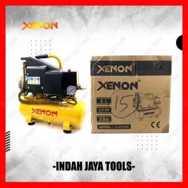 XENON AC1008B Kompresor Angin Listrik 3/4 HP 8 Liter Compressor Udara