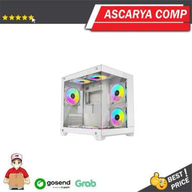CASING VENOMRX DAEMON CONTINENTAL S5 - mATX GAMING CASE Putih