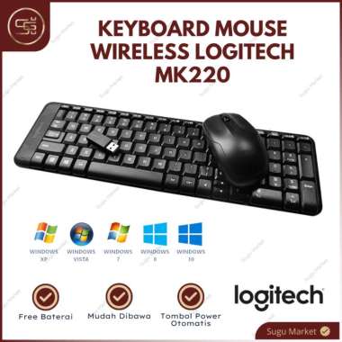 LOGITECH MK220 / KEYBOARD + MOUSE WIRELESS LOGITECH / LOGITECH KEYBOARD MOUSE MK220