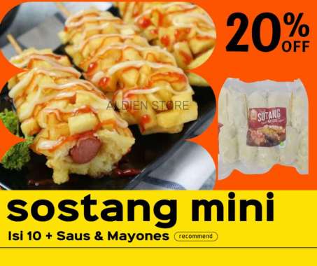 Sostang Sosis kentang Mini isi 10pcs