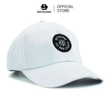 BOYSCODE Topi Baseball Polo Cap Basic Distro Pria Wanita Supply and Co Putih / Topi Baseball Golf Wh