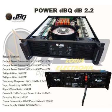 Power Amplifier DBQ DB 2.2 DB2.2 2 Channel ORIGINAL