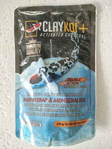 clay koi plus hitam clay koi activated charcoal penjernih kolam koi