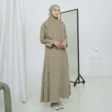 Lozy Hijab - Khansa Abaya Set Hazelnut