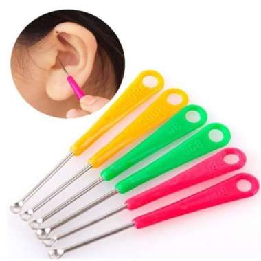 KOREK KUPING BESI ALAT PEMBERSIH TELINGA KOREK KUPING BESI CHROOM