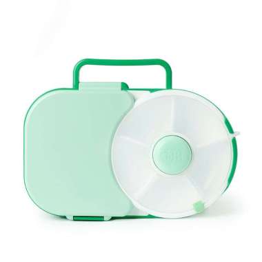 GoBe Kids Lunchbox with Sage Green Original Snack Spinner