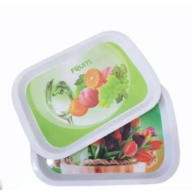 Nampan Talam Baki persegi Melamin Milamin Motif Talenan