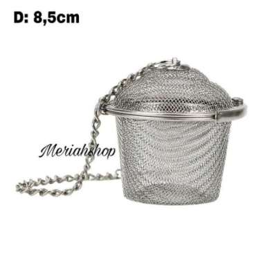 Saringan Teh Bola Stainles 8.5cm Tea Filter Ball, Tea Infuser Strainer