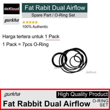 O-Ring Set for FAT RABBIT DUAL AIRFLOW RTAx | karet seal sil oring rdta
