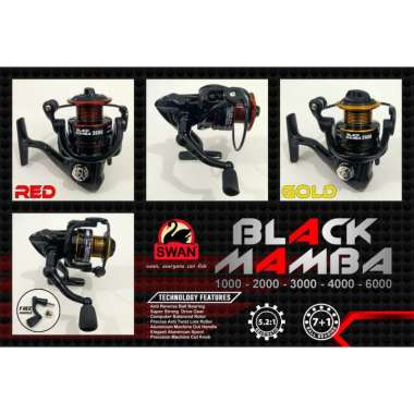 Reel Swan Black Mamba 6000