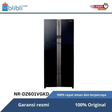 Kulkas 4 Pintu Panasonic NR-DZ601VGKD 601 liter Black Glass Door