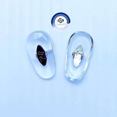 Nose Pad Bantalan Hidung Kacamata Rayban NosePad Jepit 2 Besi Tekuk Silver