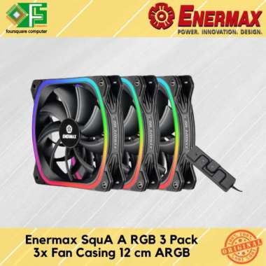 Enermax SquA RGB 3 Fan Casing | Fan Case 12cm 3 in 1 ARGB