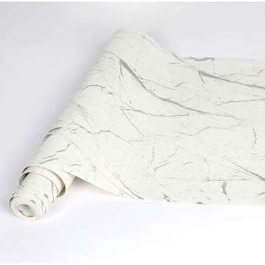 Wallpaper Dapur Marmer Putih Doff / Tidak Glossy Statuario Marmer Hitam Krem Cream Gold Dinding Plaf