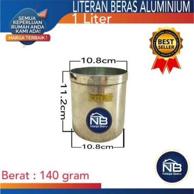 Literan Beras 1 Liter Tebal / Takaran Beras Setengah Liter / 1 Ltr