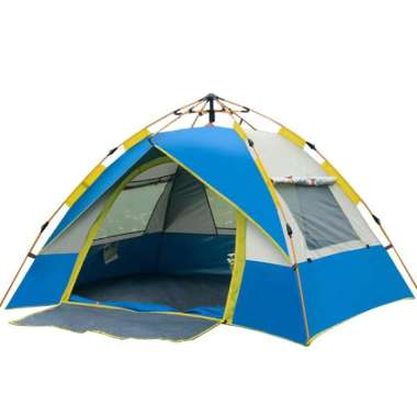 ZS Tenda 2/3/4 orang tenda otomatis tenda 4 orang tenda double layer 4 orang Tenda camping anti air