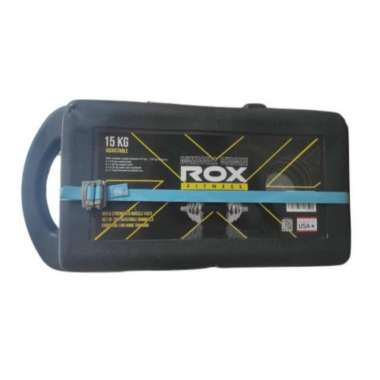 barbel set chrome rox 15 kg