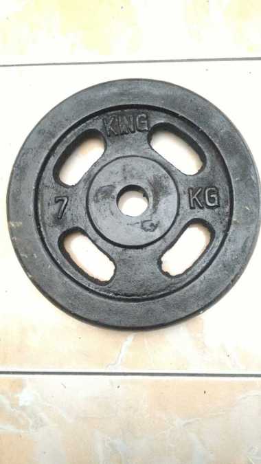 plate barbel @7 kg x 2 bh