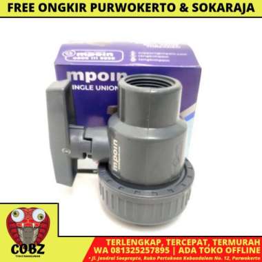 3/4 IN / MPOIN SINGLE Stop Kran Watermur Drat Dalam Plastik PVC